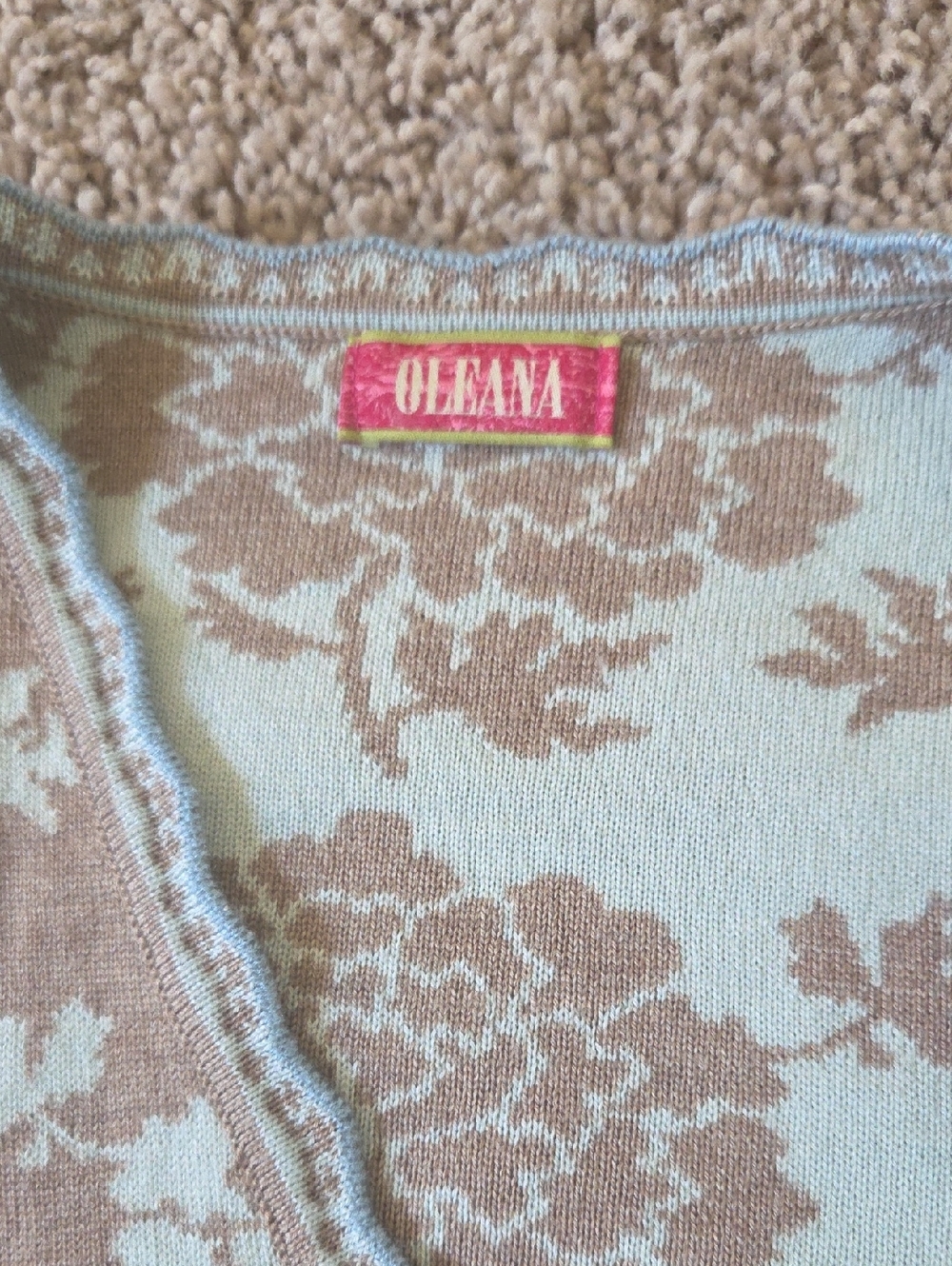 Oleana Silk Blend Cardigan Sweater - Picture 3 of 4